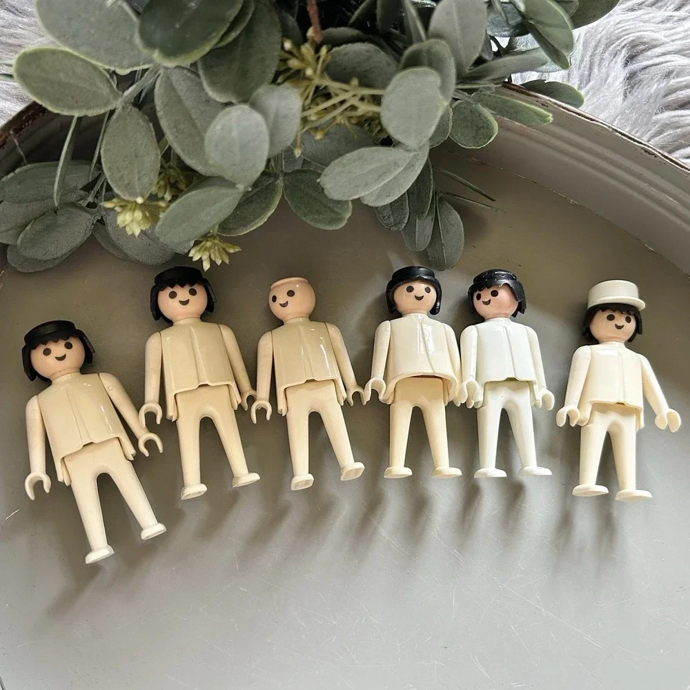 Vintage Playmobil Medical Hospital Nurse Doctor Figures Lot X6 1974 Klicky